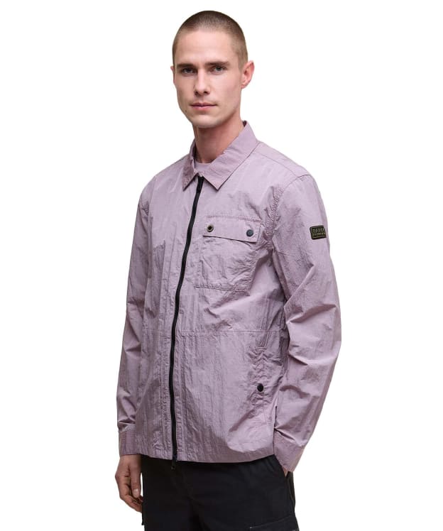 Men's Barbour International Inline Overshirt - Elderberry