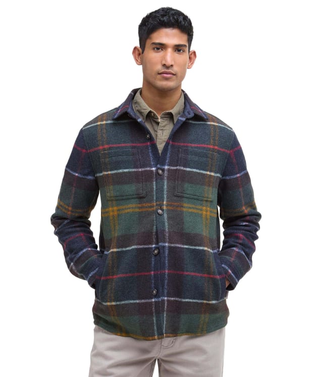 Men's Barbour Chapter Tailored Check Overshirt - Classic Tartan