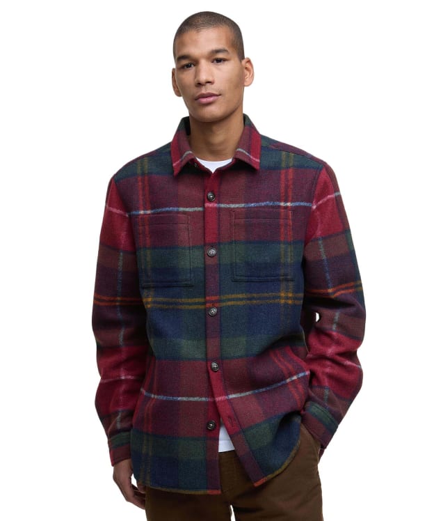 Men's Barbour Chapter Tailored Check Overshirt - Winterberry Tartan