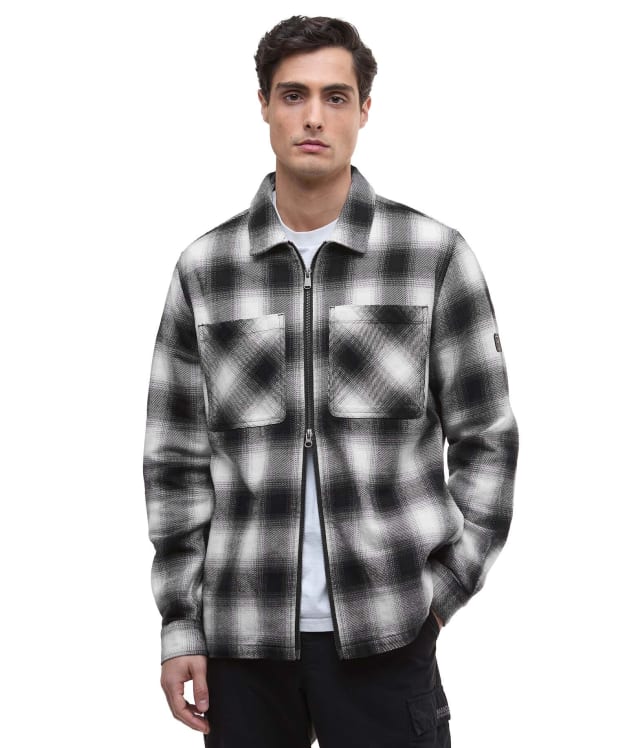 Men's Barbour International Carlisle Ombre Overshirt - Black