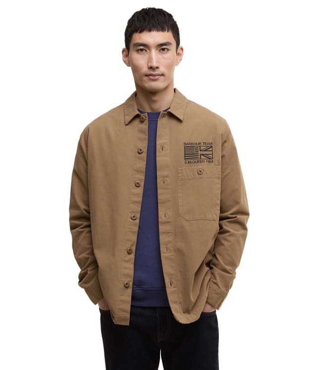 Men's Barbour International Jacks Overshirt - Sandstone