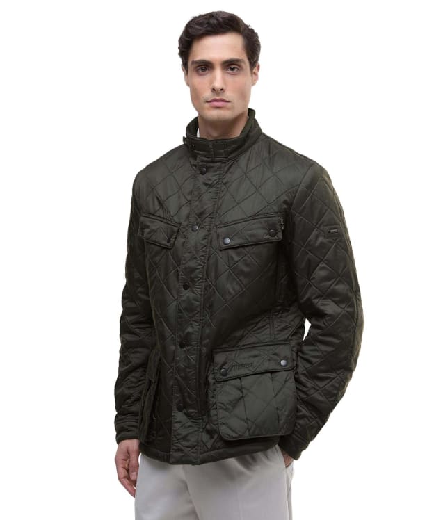 Men's Barbour International Ariel Polarquilt Jacket - Sage