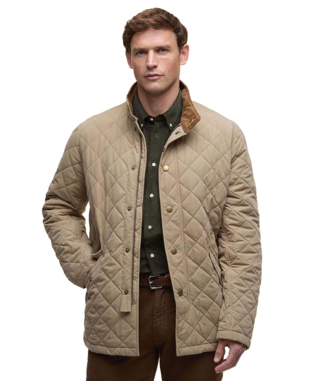 Men's Barbour Shoveler Quilted Jacket - Military Brown