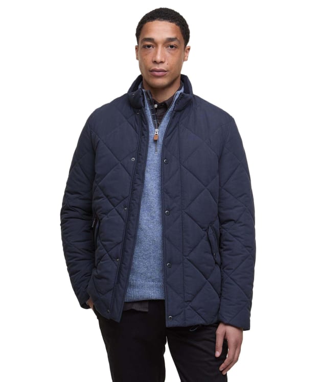 Men's Barbour Winter Chelsea Quilted Jacket - Dark Navy / Midnight