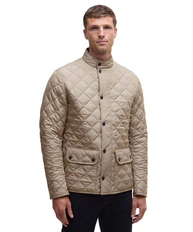 Men's Barbour Lowerdale Quilted Jacket - Washed Stone / Classic
