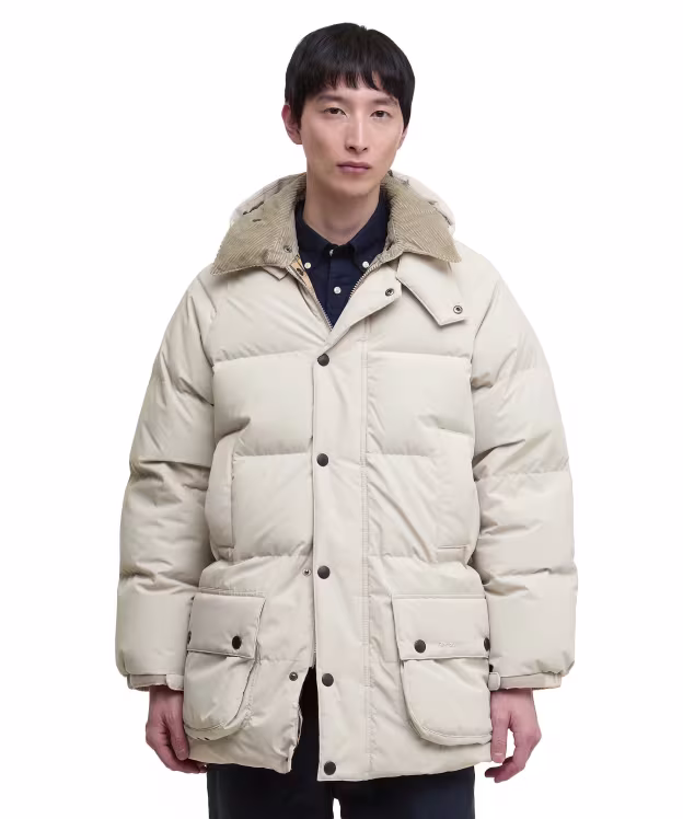 Men's Barbour Oversized Down Beaufort Puffer Jacket - Mist