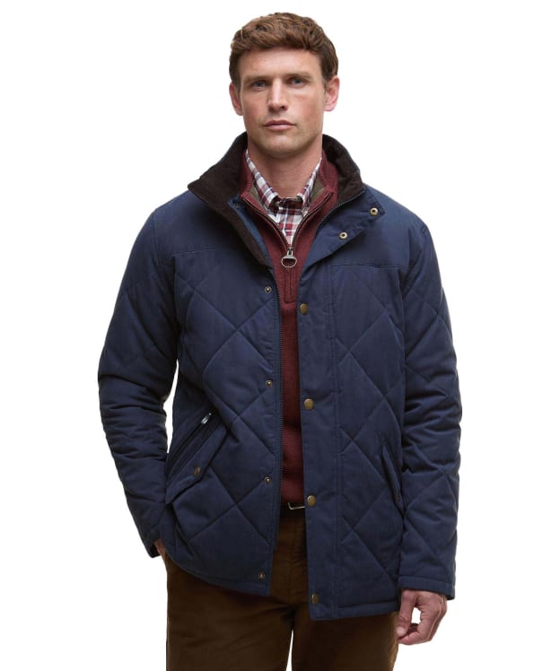 Men's Barbour Elter Quilted Jacket - Navy