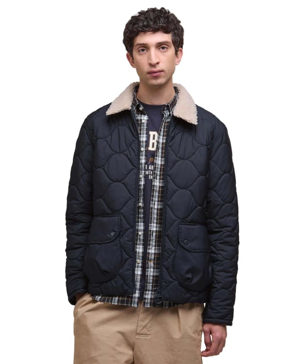 Men's Barbour Jig Quilted Jacket - Navy