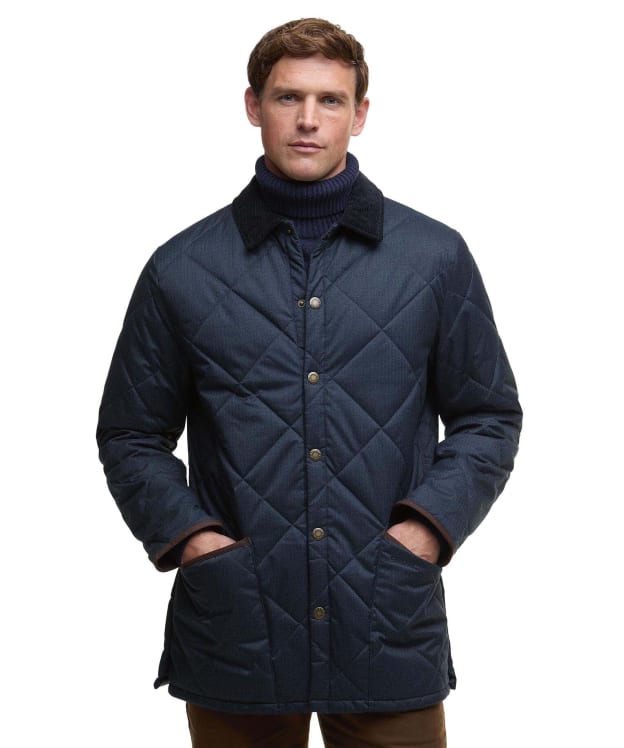 Men's Barbour Winter Country Liddesdale Quilted Jacket - Navy