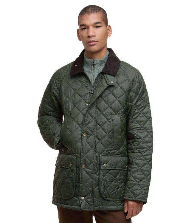 Men's Barbour Essential Bedale Quilted Jacket - Sage