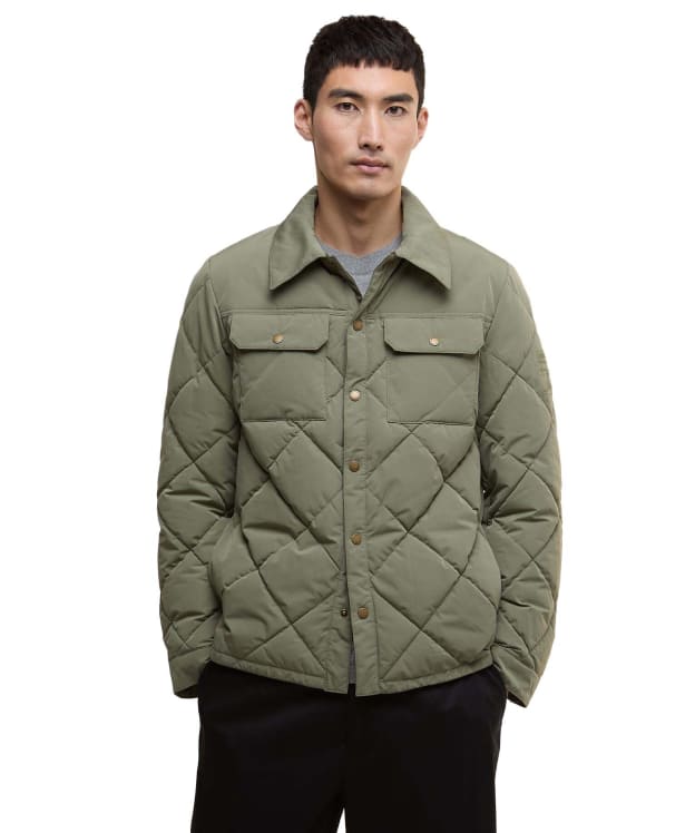 Men's Barbour International Axwell Puffer Jacket - Light Moss