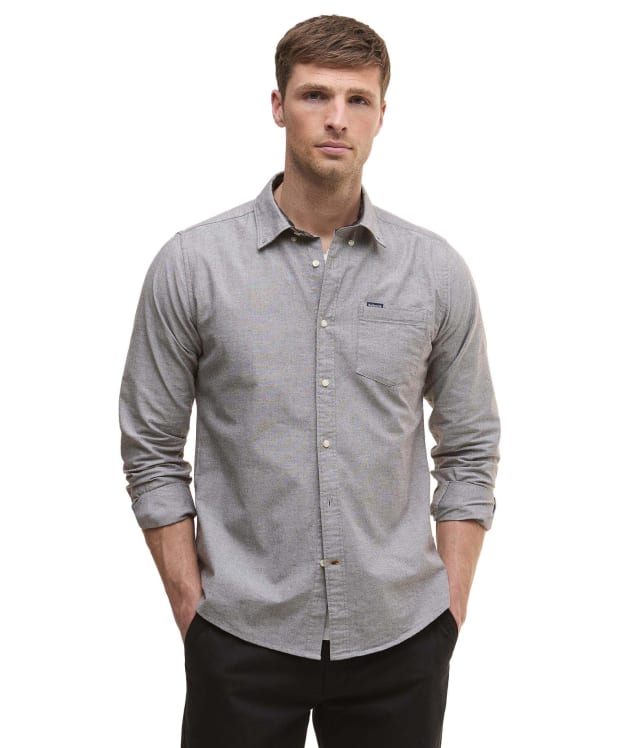 Men's Barbour Marsden Tailored Oxford Shirt - Dark Oak
