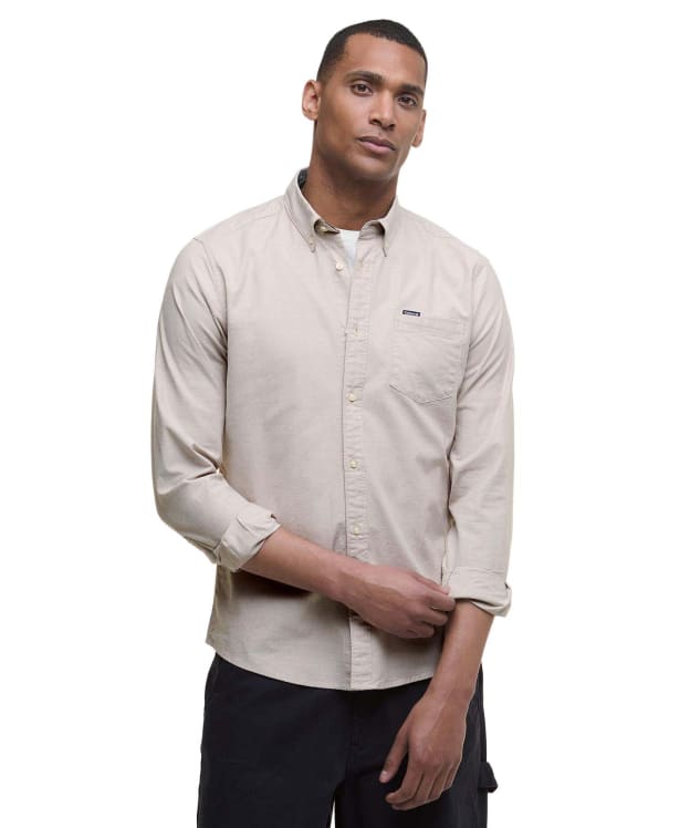Men's Barbour Marsden Tailored Oxford Shirt - Washed Stone