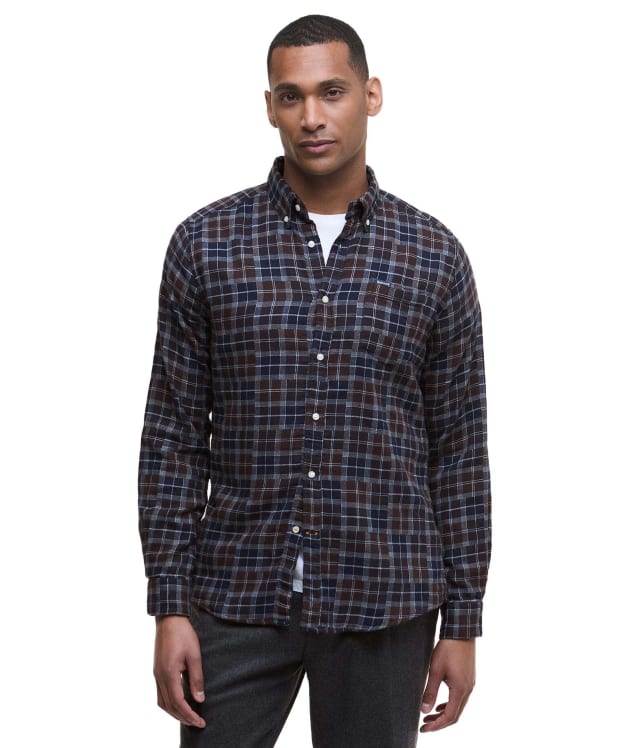 Men's Barbour Sault Tailored Tartan Shirt - Midnight Oak Tartan