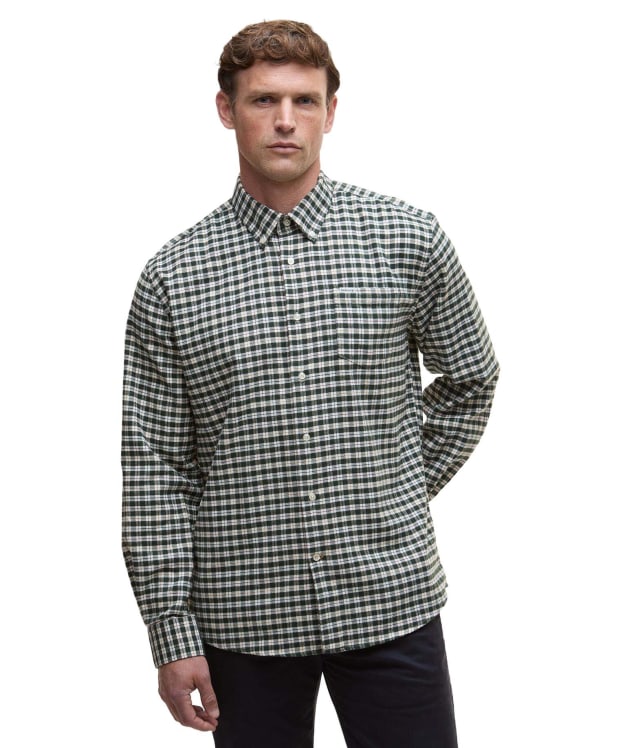 Men's Barbour Colderham Regular Checked Shirt - Forest