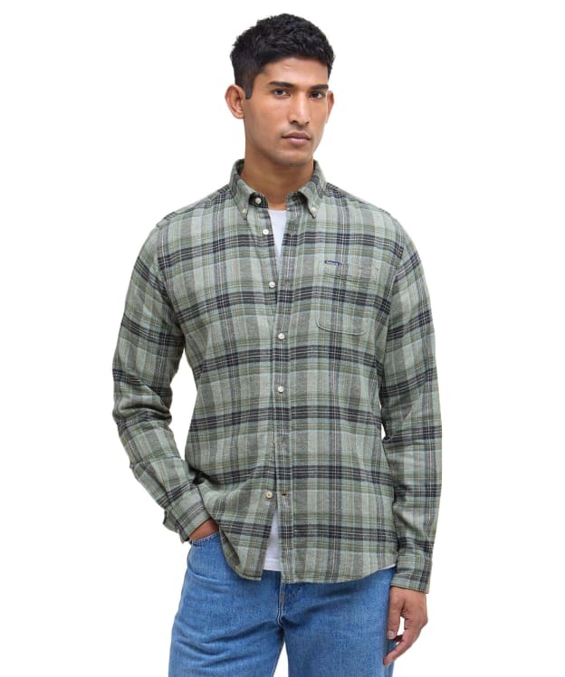 Men's Barbour Ashroad Tailored Checked Shirt - Thyme