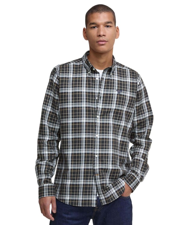Men's Barbour Mosswood Tailored Checked Shirt - Olive
