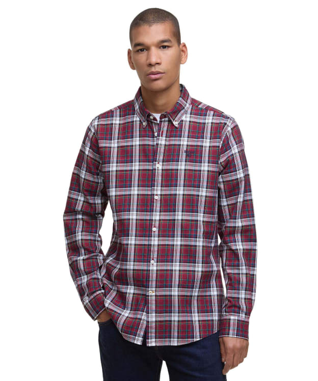 Men's Barbour Mosswood Tailored Checked Shirt - Red