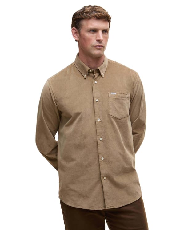 Men's Barbour Jesmond Regular Shirt - Military Brown