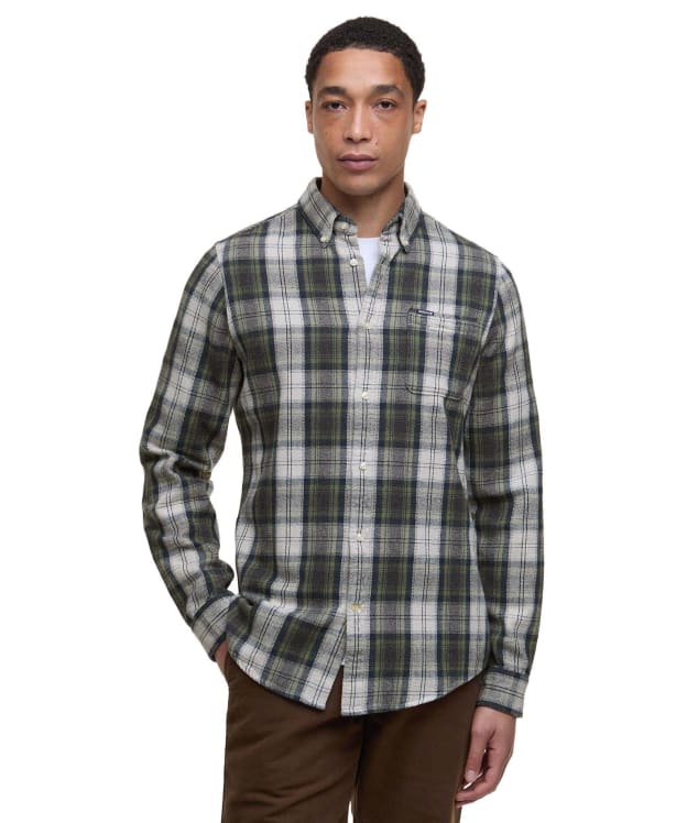 Men's Barbour Sillwith Tailored Checked Shirt - Navy