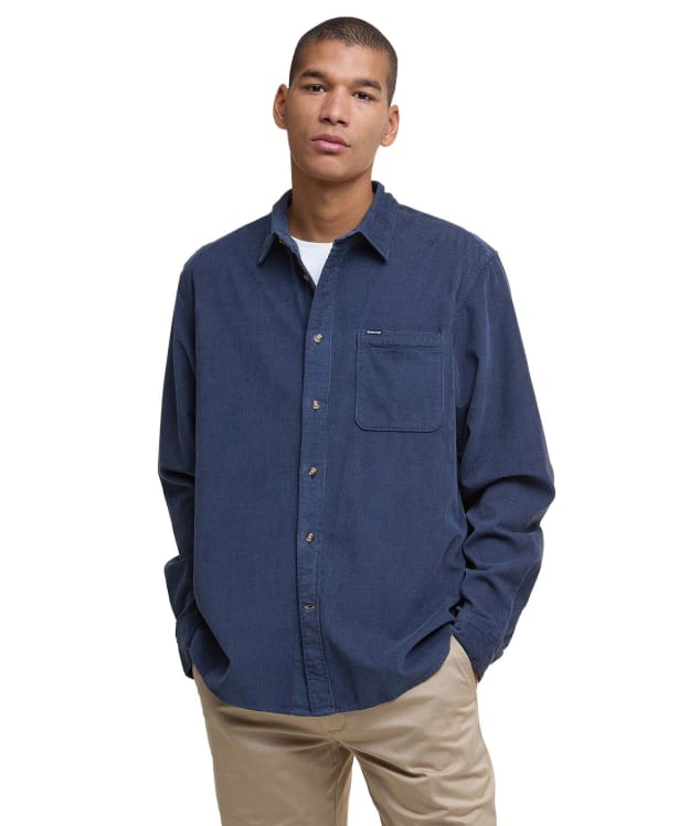 Men's Barbour Bramside Relaxed Cord Shirt - Navy
