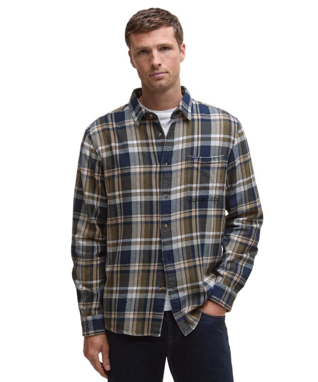 Men's Barbour Chopford Relaxed Checked Shirt - Navy
