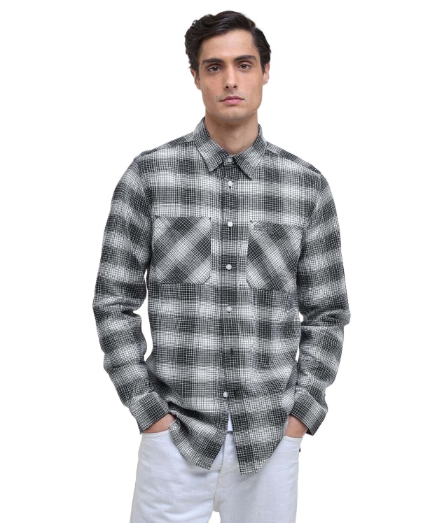 Men's Barbour International Ashby Ombre Shirt - Black