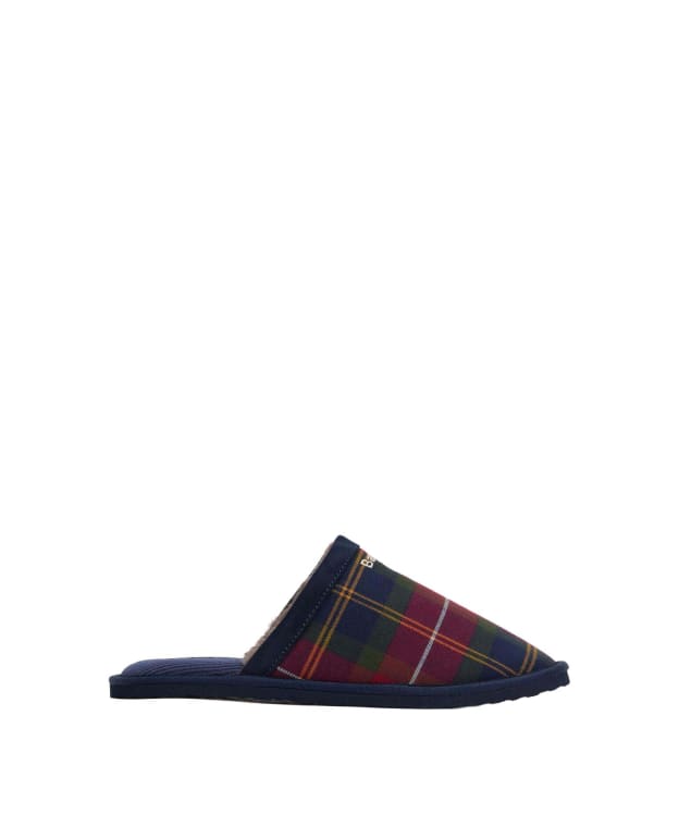 Men's Barbour Everitt Tartan Mule Slipper - Winterberry Tartan