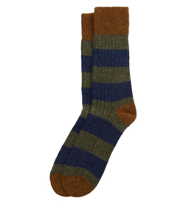 Men’s Barbour Houghton Stripe Socks - Thyme