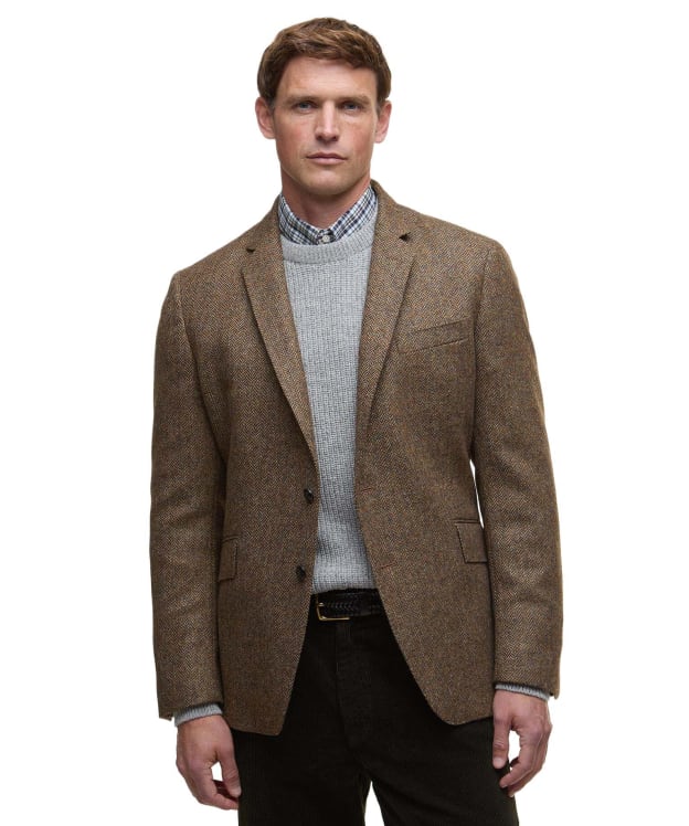 Men's Barbour Firth Moons Herringbone Blazer - Brown