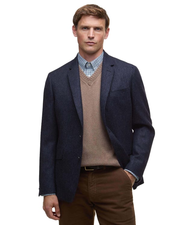 Men's Barbour Godfrey Moons Shetland Blazer - Navy