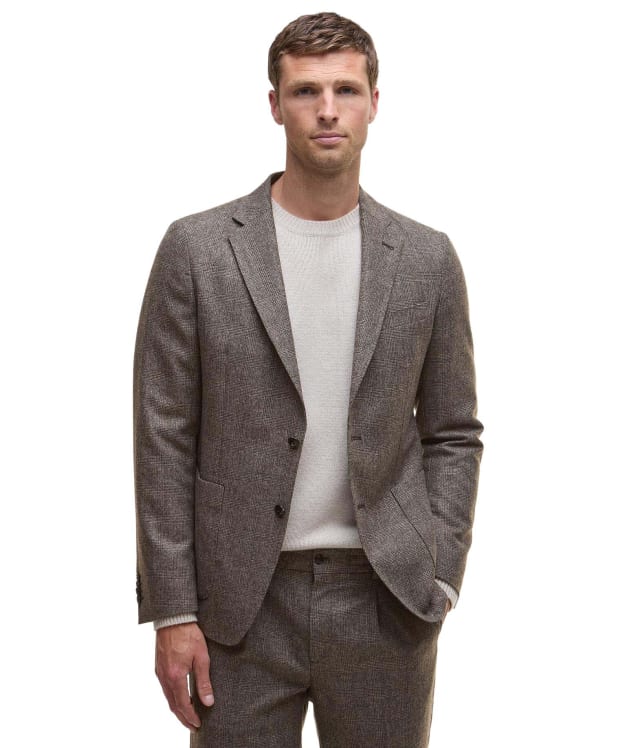 Men's Barbour Kensington Check Blazer - Brown