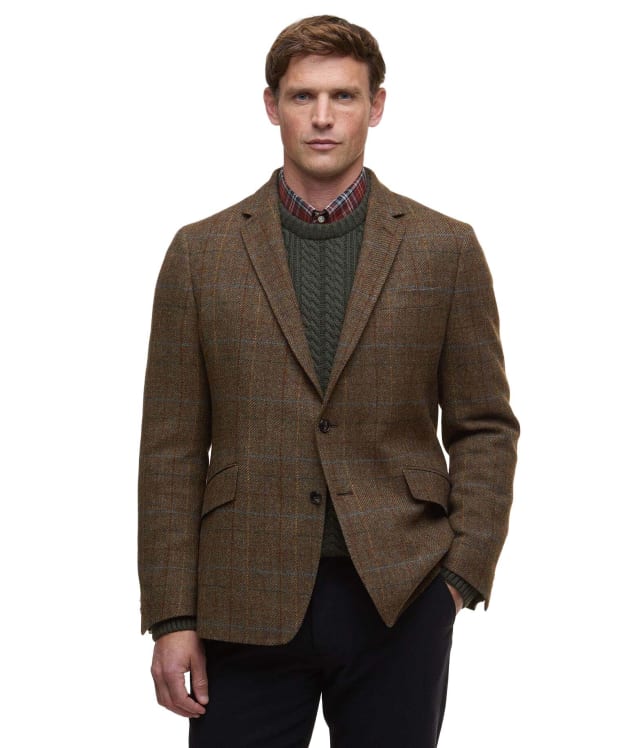 Men's Barbour Sullivan Moons Check Blazer - Brown