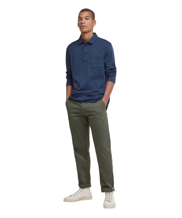 Men's Barbour Sueded Sateen Tailored Fit Trouser - Olive