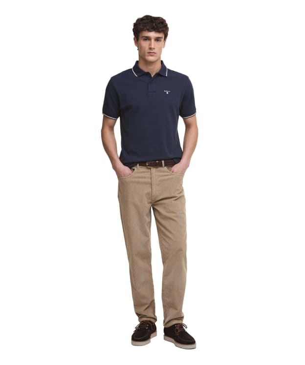 Men's Barbour Stretch Cord Regular Fit Trouser - Washed Stone
