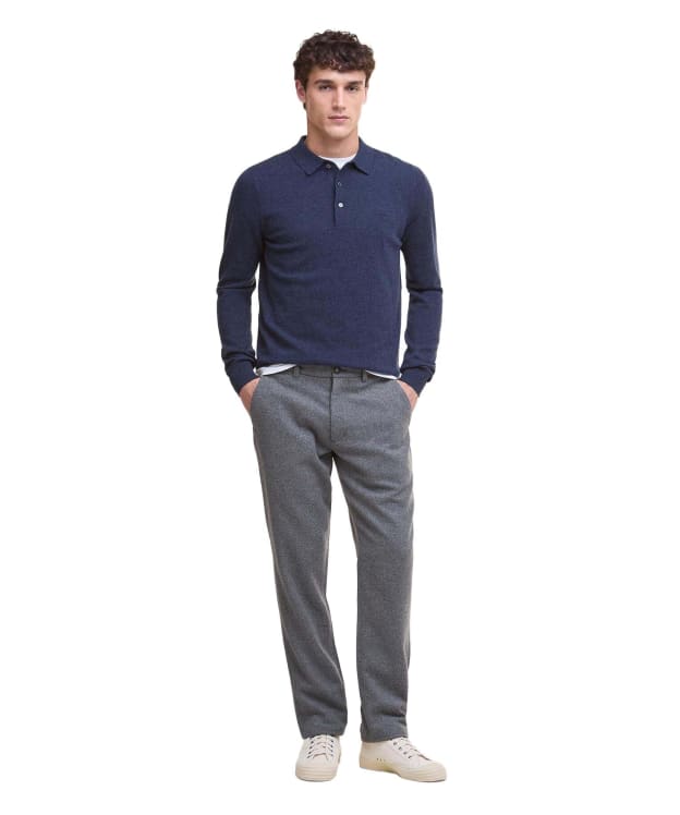 Men's Barbour Wool Blend Tailored Trouser - Grey Marl