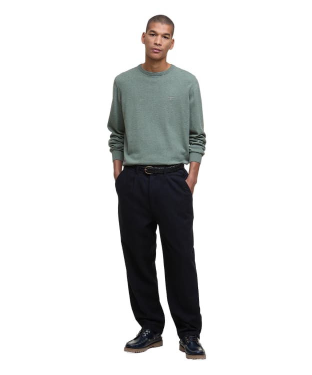 Men's Barbour Wool Blend Relaxed Trouser - Navy