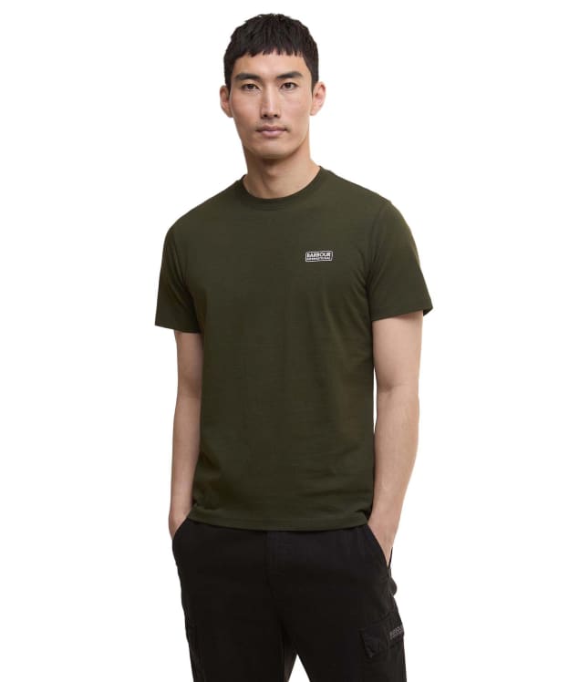 Men's Barbour International Small Logo Tee - Sage / White