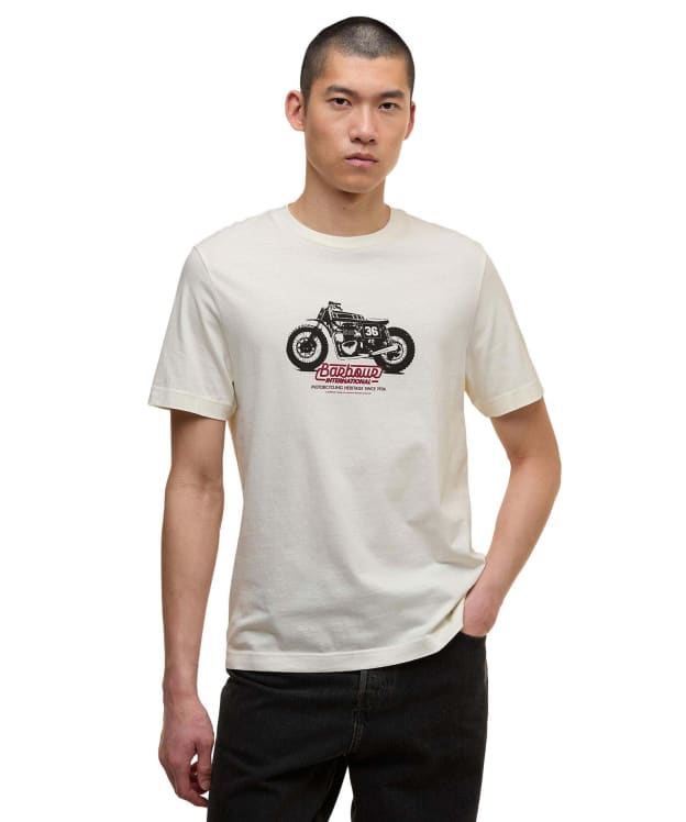 Men's Barbour International Cruise Graphic T-Shirt - Whisper White