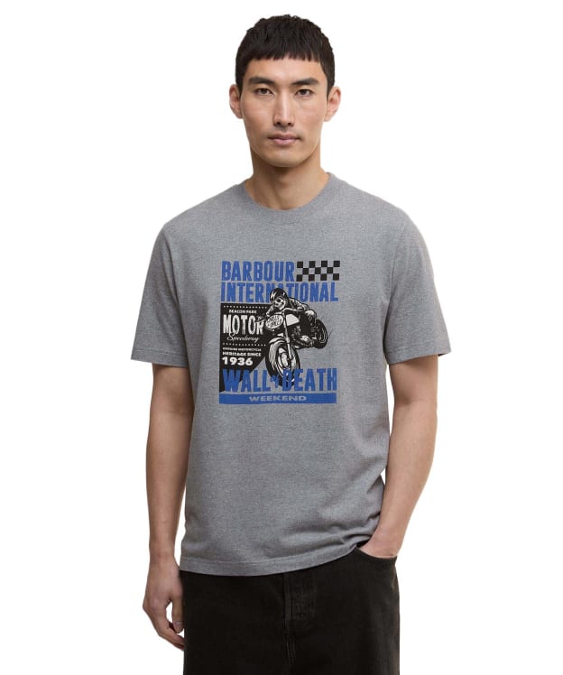 Men's Barbour International Weekender Graphic T-Shirt - Anthracite Marl