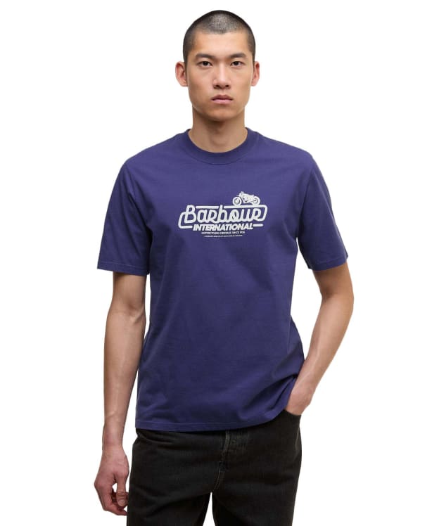 Men's Barbour International Pillion Graphic T-Shirt - Royal Blue