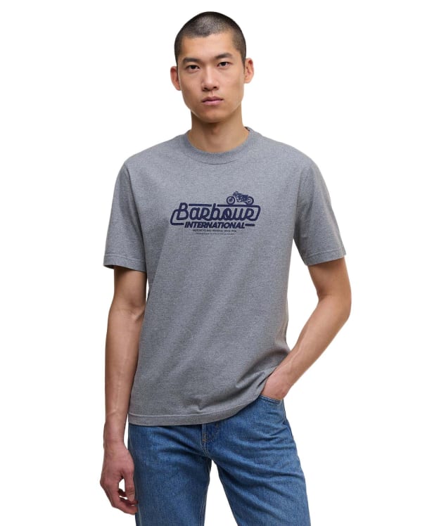 Men's Barbour International Pillion Graphic T-Shirt - Anthracite Marl