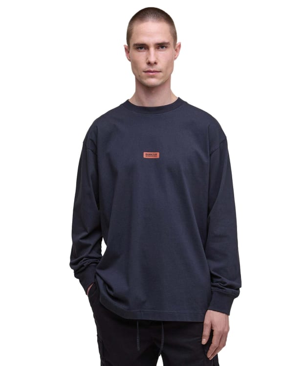 Men's Barbour International Lever Long Sleeve T-Shirt - Dark Navy