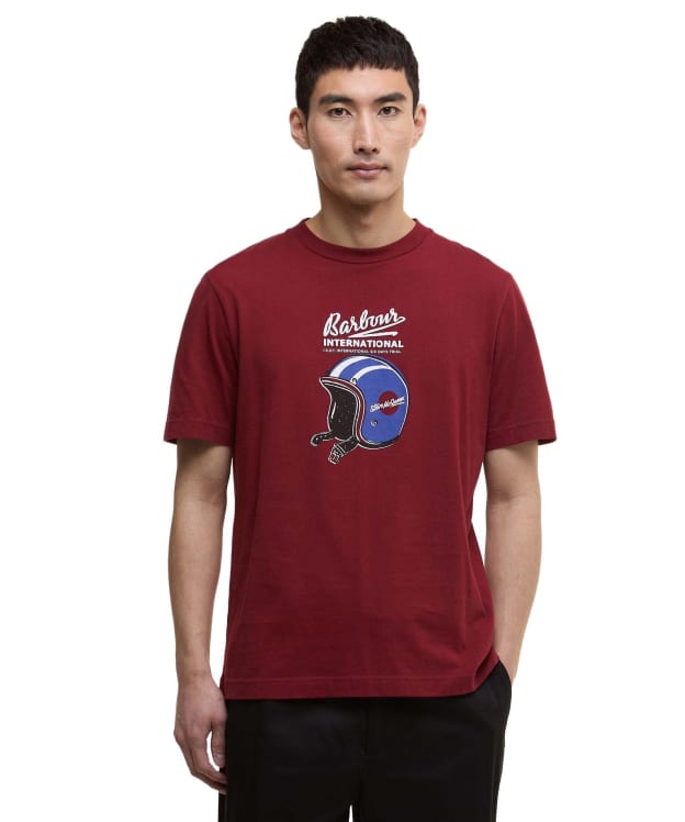 Men's Barbour International Vecton T-Shirt - Wine