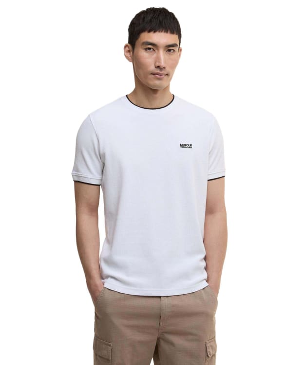 Men's Barbour International Seb Textured T-Shirt - Optic White