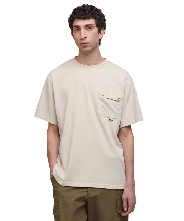 Men's Barbour Leazes T-Shirt - Ecru