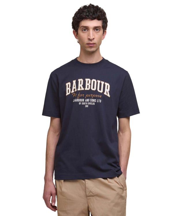 Men's Barbour Fort Relaxed Graphic T-Shirt - Dark Navy