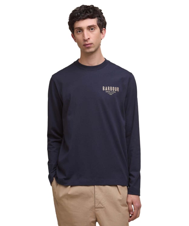 Men's Barbour Redford Long Sleeve Relaxed T-Shirt - Dark Navy