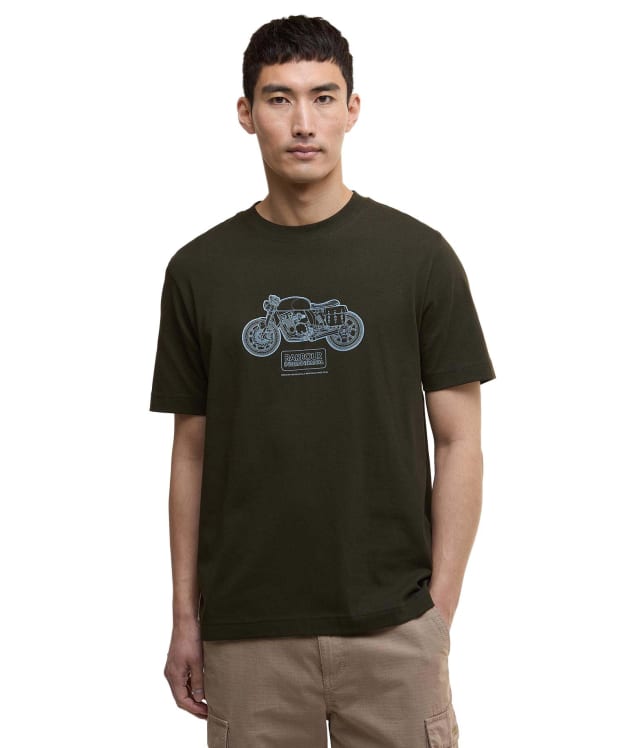 Men's Barbour International Morris Motorbike Graphic T-Shirt - Sage