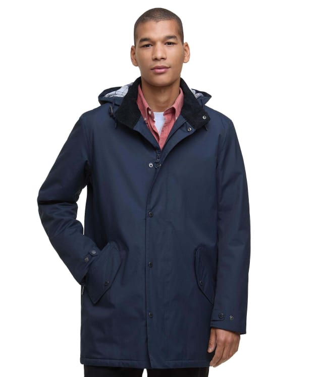 Men's Barbour Chelsea Mac Waterproof Jacket - Navy